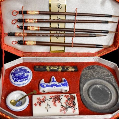 Bid Now: Two Chinese calligraphy sets - Invalid date AEDT