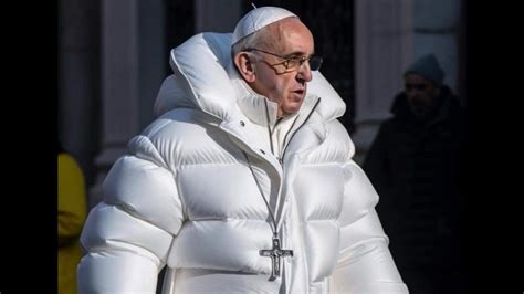 Pope In White Puffer Jacket Pope Francis Drip Know Your Meme