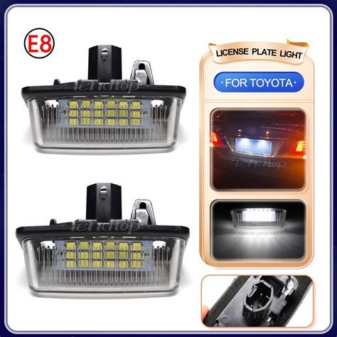 Led License Plate Light For Toyota Previa Tarago Noah Starlet Vios