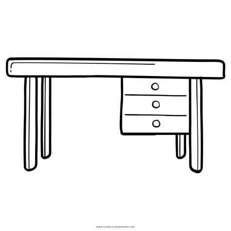 Mesa De Trabalho Desenho Para Colorir Ultra Coloring Pages