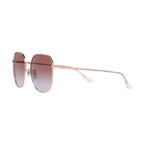 Ray Ban RB 3680D 9202I8 Rose Gold Sunglasses Unisex