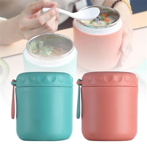 ML Thermos Hot Food Flask Lunch Vacuum Storage Soup Hot Travel Work