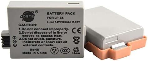 ENEGON Replacement Battery 2 Pack And Rapid Dual Charger For Canon LP