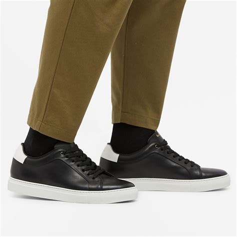 Paul Smith Mens Basso Leather Sneakers In Blackwhite Paul Smith