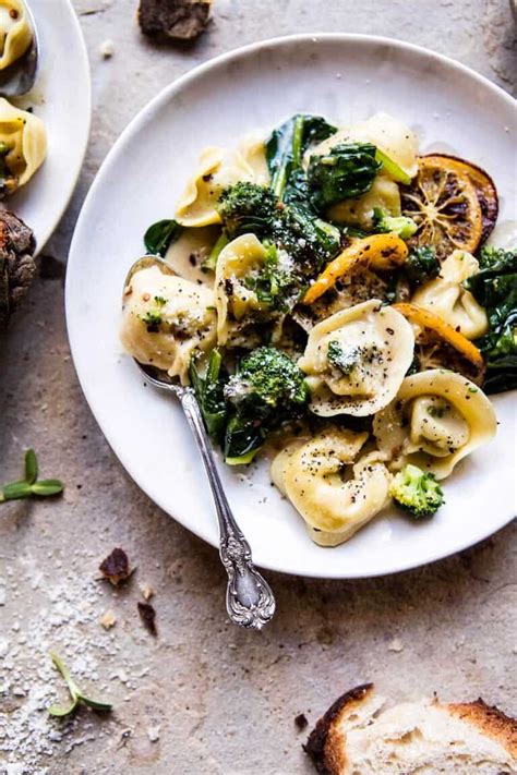 Best Easy Broccoli Cheese Tortellini With Fried Lemon Half Baked Harvest