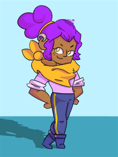 Simple Shelly Fan Art Rbrawlstars