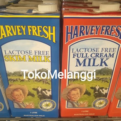 Jual HARVEY FRESH LACTOSE FREE FULL CREAM MILK 1000ML Shopee