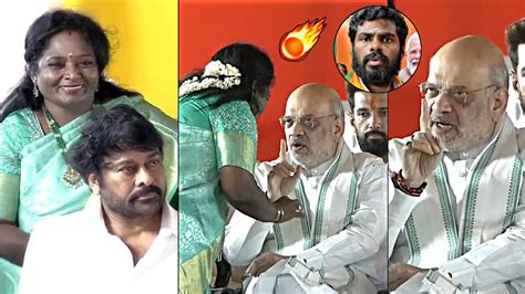 Amit Shah Strong Warning To Tamilisai Soundararajan Over Annamalai