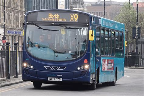 Arriva North East 1493 NK61CZG Departs Newcastle Haymarket Flickr