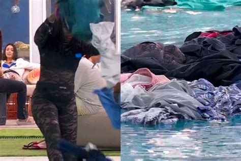 Leidy Surta E Joga Roupas De Davi Na Piscina Do BBB 24 Agora Eu Sou