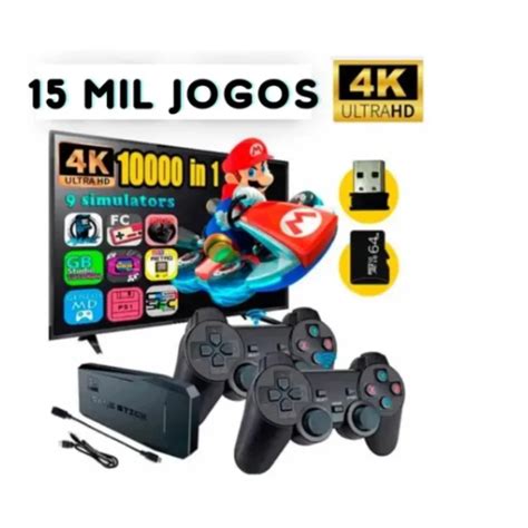 Vídeo Game Pen Drive Jogo Hdmi 2 Console Jogo Antigo Box 4k 64g