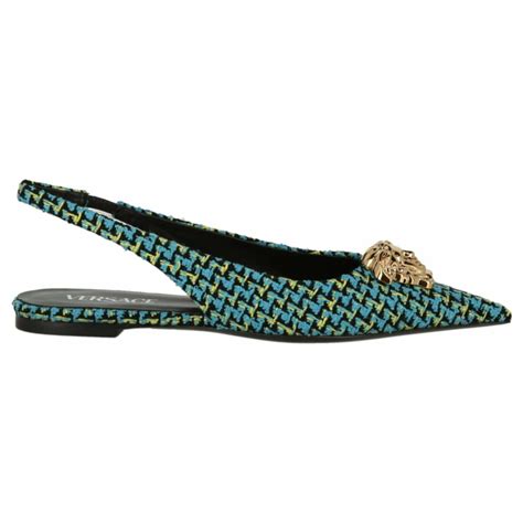 Versace La Medusa Tweed Flats Multiple Colors Ref 627967 Joli Closet