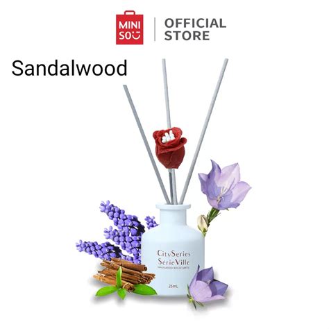 Jual MINISO RED DIFFUSER FLOWER SANDALWOOD Shopee Indonesia