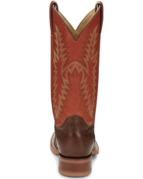 Justin Men S McLane Western Boots Broad Square Toe Boot Barn