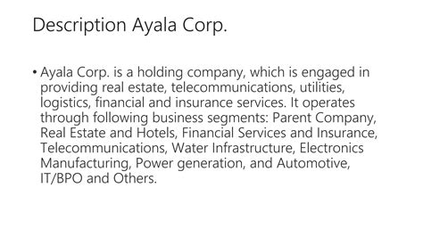 Ayala Corporationpptx