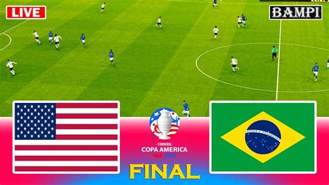 USA Vs Brazil Final Copa America 2024 Full Match All Goals PES