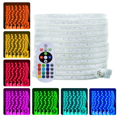 Buy Led Rope Lights Outdoor Waterproof Ft Rgb Waterproof Outdoor