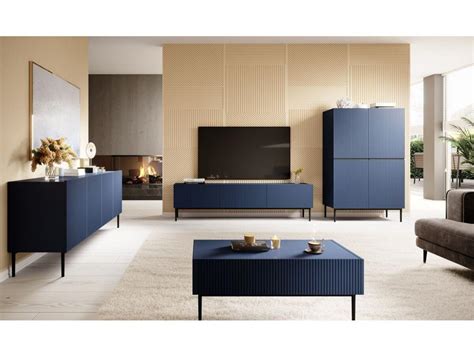 Bobochic Ensemble Kasha Avec Meuble Tv Cm Buffet Portes Cm