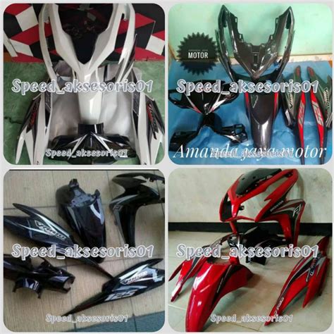 Jual Full Set Body Bodi Halus Honda Vario Techno Lama Old Merah Abu