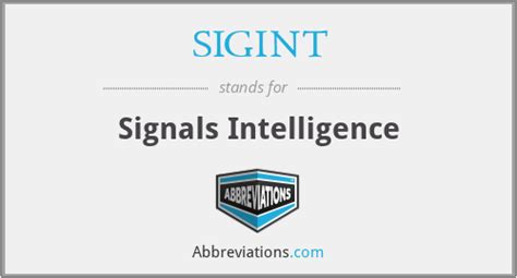 Sigint Signals Intelligence