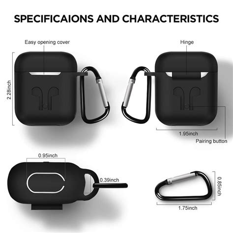 5in1 Set zestaw akcesoriów etui gumki pasek do Apple Airpods 1 2