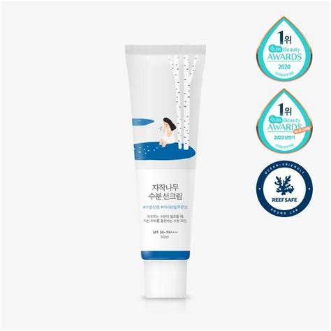 Солнцезащитный крем для лица ROUND LAB с березовым соком увлажняющий ...