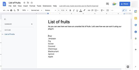 Google Docs How To Quickly Alphabetize Lists And Paragraphs