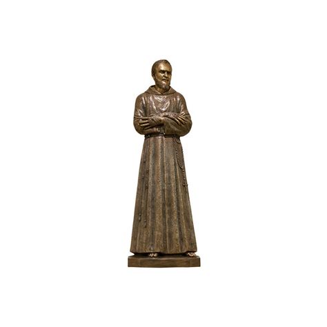 St. Padre Pio with Early Stigmata Relief | Global Bronze Inc.