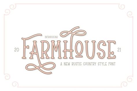 20 Best Farmhouse Fonts For Graphic Design Branding Logos