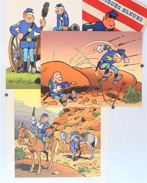 Les Tuniques Bleues 2x Estampes N S Poster Spirou Catawiki