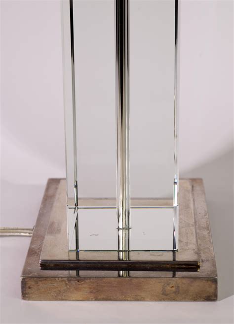 Visual Comfort Glass Block Art Deco Table Lamp For Sale at 1stDibs