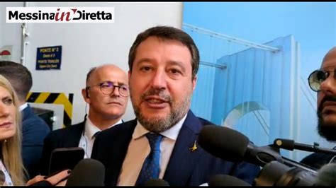 Ponte Sullo Stretto Intervista Matteo Salvini Youtube