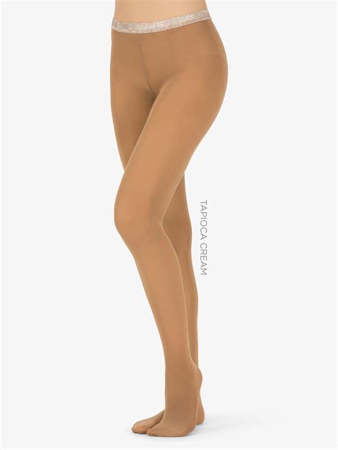 Womens Footed Opaque Tights Adult Convertible Tights Nude Barre