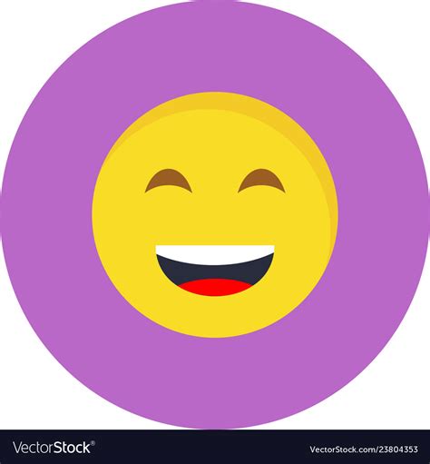 Lol emoji icon Royalty Free Vector Image - VectorStock