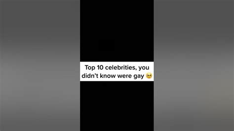 Top 10 Celebrities You Didnt Know Were Gay🏳️‍🌈🏳️‍🌈😳 Youtube