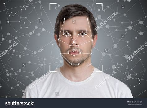 Face Detection Recognition Man Computer Vision Stock Photo 674466127 ...