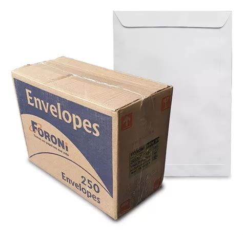 Envelope X Mm Saco Branco G Cx C Un Foroni Parcelamento Sem