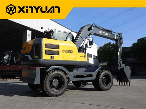 Xinyuan XYC120WT Wheel Excavators Digger Hydraulic Backhoe Excavator