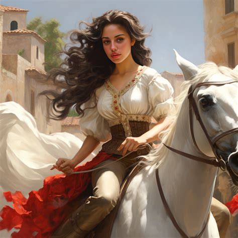 Spanish Beautiful Young Woman Riding a Horse #Spanish #Beautiful #woman ...