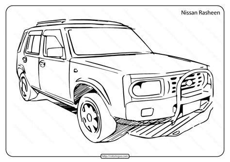 Luxury Suv Coloring Pages