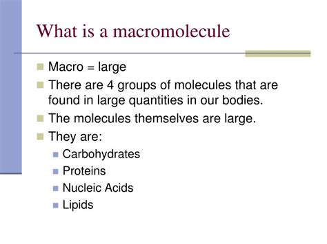 PPT - The Structure and Function of Macromolecules PowerPoint ...