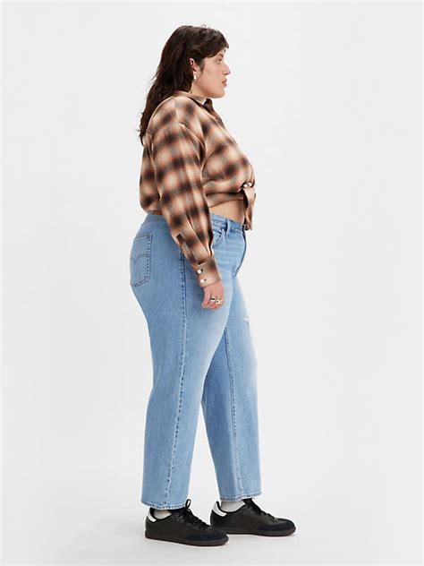 Baggy Dad Womens Jeans Plus Size Medium Wash Levis® Us