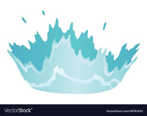 Water splash animation dripping special Royalty Free Vector