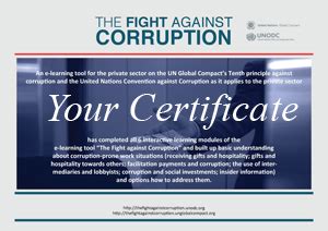 The Fight Against Corruption