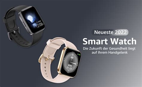 Aswee Smartwatch Damen Herren Kinder Fitnessuhr Mit Zoll Amoled