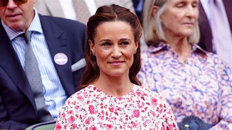 Pippa Middleton Serves Fashion Grand Slam In Fitted Dress At Wimbledon