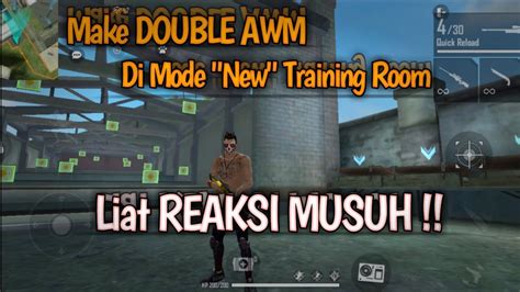 Double Awm Di Training Room Free Fire Battle Ground Youtube