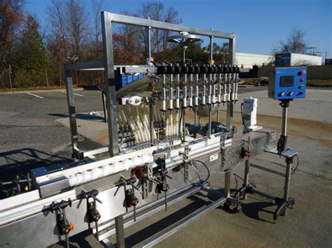 INLINE FILLING SYSTEMS 14 SPOUT AUTOMATIC OVERFLOW LIQUID FILLING