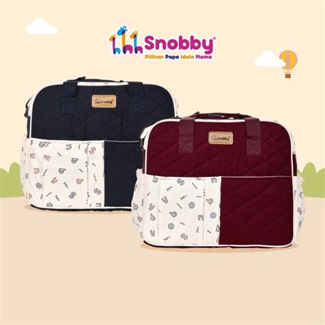 Jual Snobby Tas Bayi Besar Saku Print Athaya Series Sbt Shopee