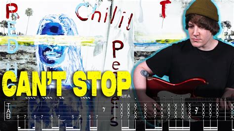 Can T Stop Lesson With Tabs Red Hot Chili Peppers Youtube